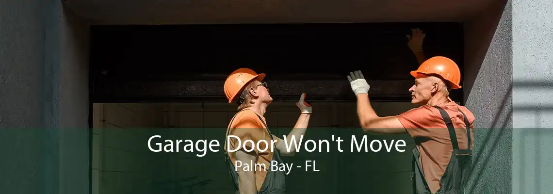 Garage Door Won't Move Palm Bay - FL